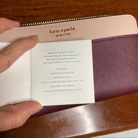 Kate Spade CAMERON SAFFIANO LEATHER Zip Wallet NWT - Picture 7 of 8